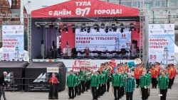 Духовой оркестр НКЦ «Элмэт» принял участие во Всероссийском фестивале духовых оркестров «Фанфары Тульского кремля»